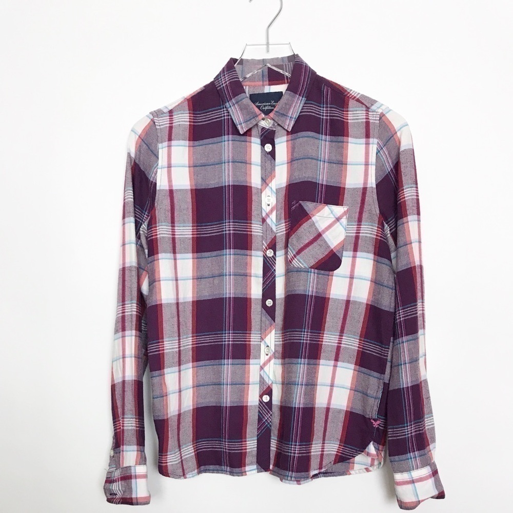 American Eagle Outfitters plaid flannel shirt S